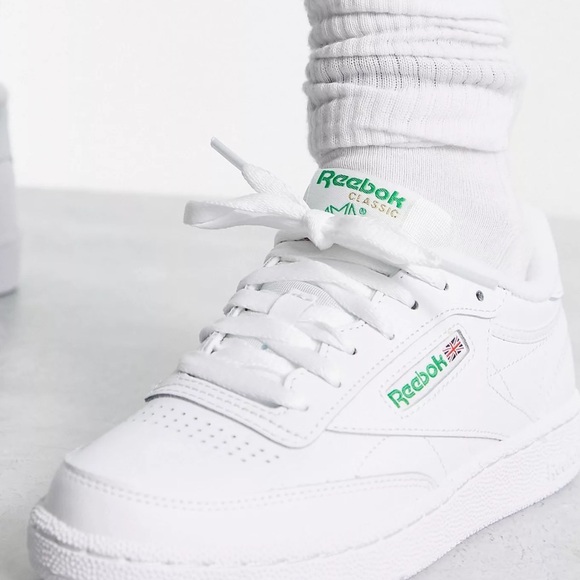 Reebok Club C 85 sneakers in white with green detail - Picture 2 of 7